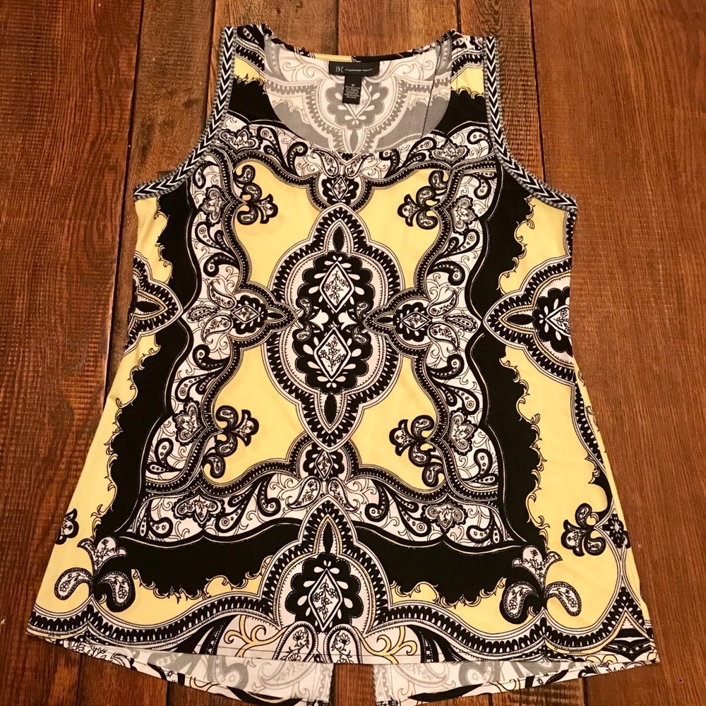 Inc Size Medium Split Open Back Tunic Tank - image 1